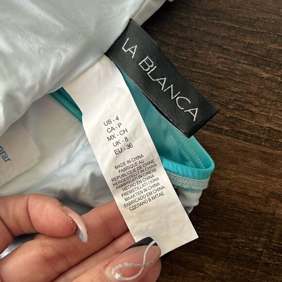 NWT La Blanca Ocean Oasis Shirred One Shoulder One Piece One-Piece - Picture 11 of 13